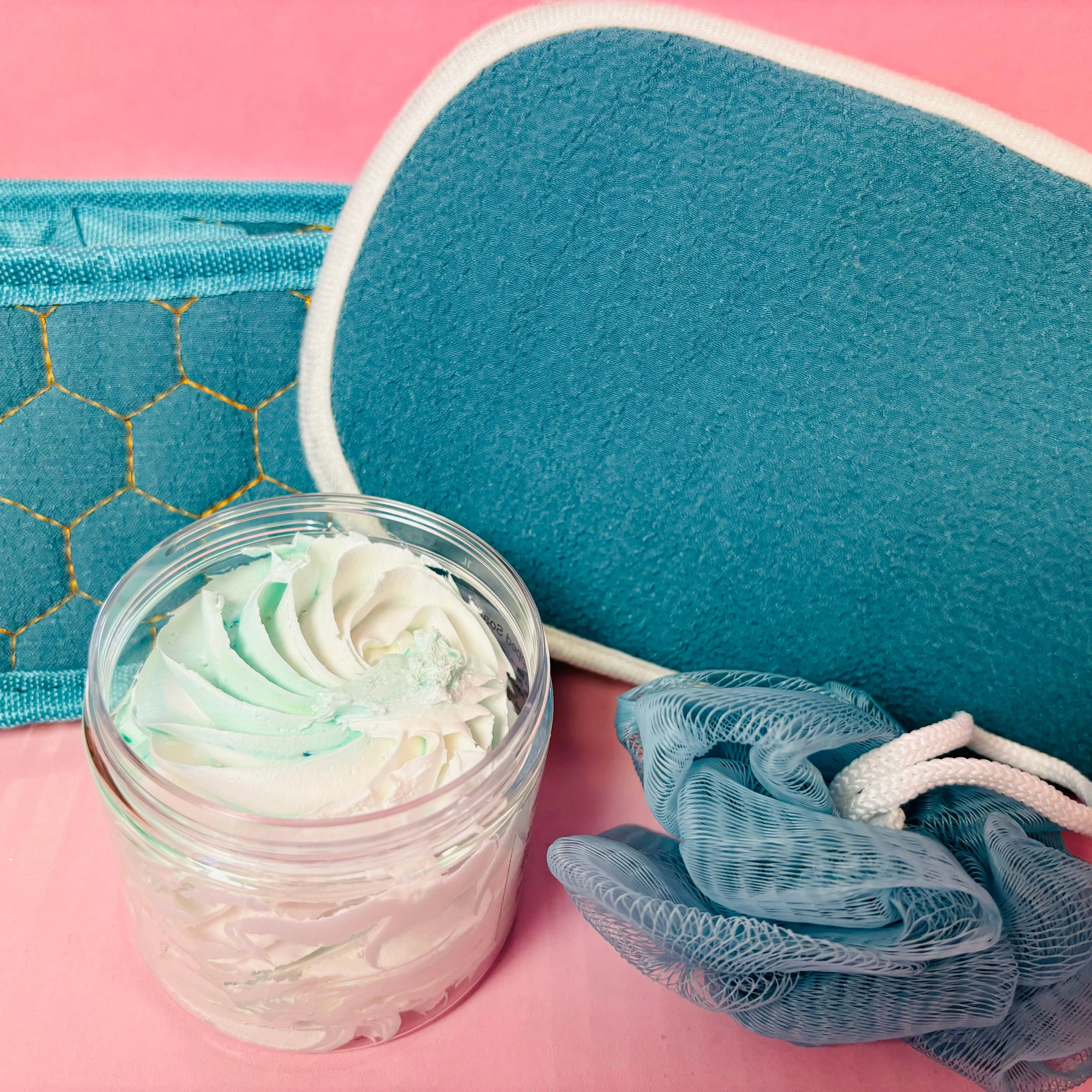 Scented Aromas 4 Piece Bath and Body Gift Set - 4 Items - Whipped Soap, Exfoliating Bath Accessories - Image 3