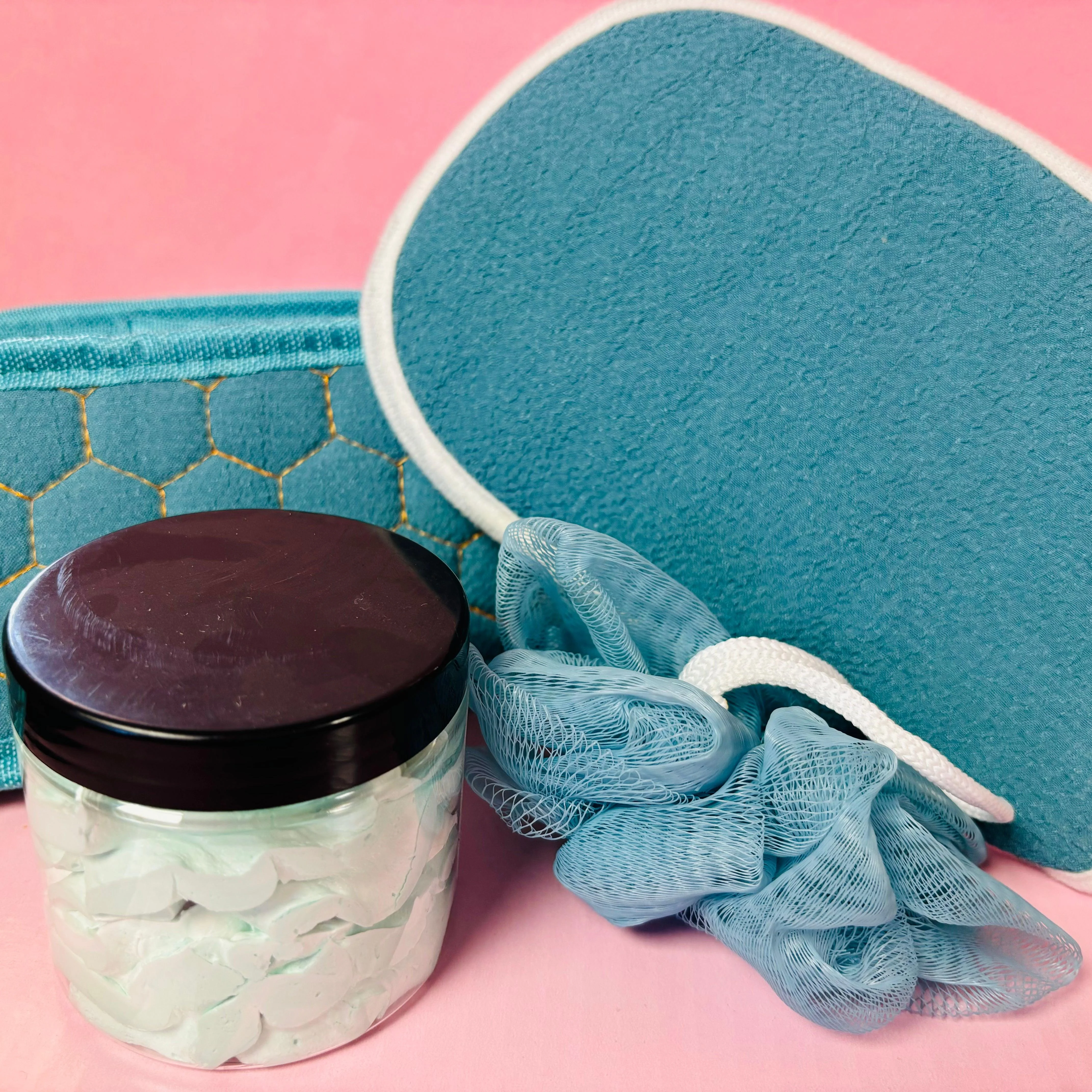 Scented Aromas 4 Piece Bath and Body Gift Set - 4 Items - Whipped Soap, Exfoliating Bath Accessories - Image 5