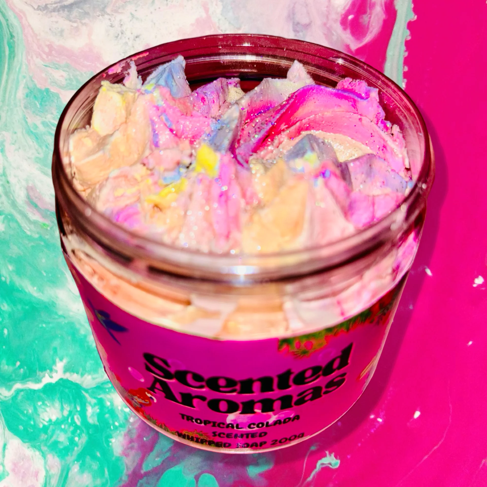 Unicorn Fluff Tropical Colada Body Scrub 200g - Magical Paradise - Image 4
